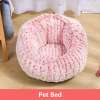 Pet Cat Dog Calming Bed Round Nest Warm Soft Dount Plush Sleeping Kennel Bag Pet Cat Dog Calming Bed Round Nest Warm Soft Dount Plush Sleeping Kennel Bag