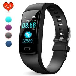 PUBU Fitness Tracker, IP67 Waterproof Fit Watch with Heart Rate Monitor ...