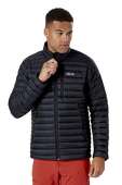 Rab Men's Microlight Down Jacket for Hiking, Climbing, and Skiing - Black - Large