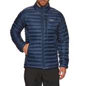 Rab Men's Microlight Down Jacket for Hiking, Climbing, and Skiing - Deep Ink (Denim) - Large