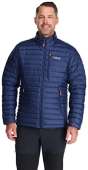 Rab Men's Microlight Down Jacket for Hiking, Climbing, and Skiing - Deep Ink (Marmalade) - Large