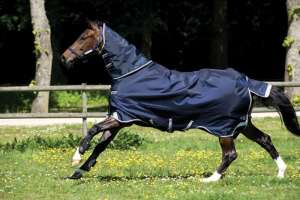 Rambo Duo 1000D Turnout Horse Blanket W/ Hood, 400g