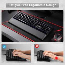 Redragon Meteor Computer Keyboard Wrist Rest Pad Black – Redragonshop