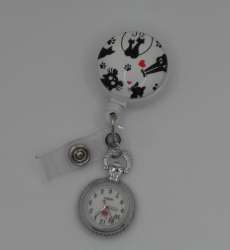 Retractable Cat ID Badge With Fob Watch for Nurses Carers - Etsy