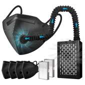 Rsenr Electric Wearable Air Purifier Maskes,Air Supply,Breathe Easier,With HEPA Filter,for Dust Work,Painting, Machine Polishing, Welding and Other Work Protection…