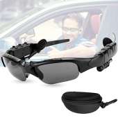 Similar to TJ Frames - Bluetooth Sunglasses with Headphones Smart Glasses Men Women Sport Glasses Wireless Music Sunglasses Headset Stereo Sound Built-in Mic Handfree Earphone for Smart Phone Outdoor Driving Cycling Work