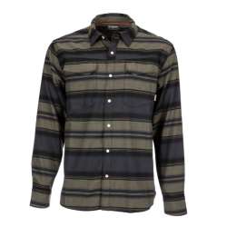 Simms Gallatin Flannel Shirt, carbon stripe