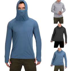 Skin Fishing Long Outdoor Men's Sun Protection Hoodie Sleeve T