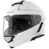 Skully Helmet Alt - Sena Impulse Modular Motorcycle Smart Helmet (Gloss White, Large)