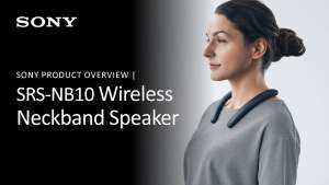 Sony SRS-NB10 Wireless Neckband Bluetooth Speaker, 20 Hours of