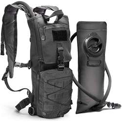 Tactical Molle Hydration Pack Backpack With 3L Water Bladder ...
