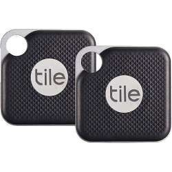 Tile Pro Bluetooth Tracker (2-Pack, Jet Black/Graphite) RT-15002