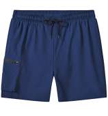 Tyhengta Mens Stretch Swim Trunks Quick Dry Board Shorts with Zipper Pockets and Mesh Lining Navy 32