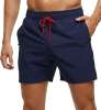 Tyhengta Mens Swim Trunks Quick Dry Stretch Shorts with Zipper Pockets and Mesh Lining Navy 38 Tyhengta Mens Swim Trunks Quick Dry Stretch Shorts with Zipper Pockets and Mesh Lining Navy 38