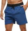 Tyhengta Mens Swim Trunks Quick Dry Stretch Shorts with Zipper Pockets and Mesh Lining Navyblue 34 Tyhengta Mens Swim Trunks Quick Dry Stretch Shorts with Zipper Pockets and Mesh Lining Navyblue 34