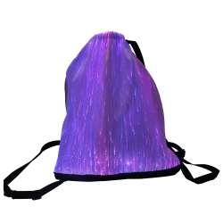 Unisex Flashing Drawstring Bag Led Light Up Backpack Glowing Lights Bag ...