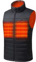 Venustas Men's Heated Vest with Battery Pack 5V, YKK Zippers and Water ...