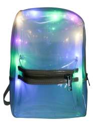 White PU LED Light Up Backpack | Etsy