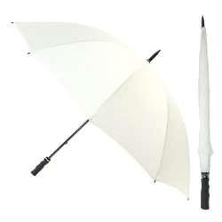 Windproof White Golf Umbrella - "StormStar" white windproof golf