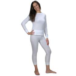 Women's Soft 100% Cotton Waffle Thermal Underwear Long Johns Sets ...
