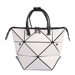 XMSS Womens Fashion Geometric Lattice Tote Bag Unique Deformable ...
