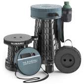 2026 Upgraded Collapsible Stool & 3-IN-1 Carry Bag / Seat Cushion + Drink Holder