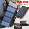 46800mAh Solar Power Bank Folding 6 Solar Panel Portable Charger For Cell Phone 46800mAh Solar Power Bank Folding 6 Solar Panel Portable Charger For Cell Phone