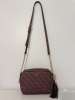 ALDO Brown Geometric Crossbody Bag Gold Chain Strap Tassel Zip Closure Pockets ALDO Brown Geometric Crossbody Bag Gold Chain Strap Tassel Zip Closure Pockets