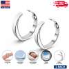 Anti Snoring Ring Magnetic Acupressure Sleep Aid Adjustable Finger Ring Silver Anti Snoring Ring Magnetic Acupressure Sleep Aid Adjustable Finger Ring Silver