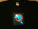 Dolphins Miami NFL Sound-Activated LIGHTS UP LED T-Shirt ALL SIZES Wireless