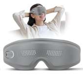 Eye Massager with Acupressure and Vision Window, Heated Eye Mask with 14 Massage Nodes for Strain Relief Improves Sleep, Bluetooth Music Eye Care Device Ideal Gift for Dad Mom
