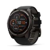 Garmin fēnix® 8 – 51 mm, Solar,Sapphire, Premium Multisport GPS Smartwatch, Connect,Long-Lasting Battery Life, Dive-Rated,Built-in LED Flashlight,Carbon Gray DLC Titanium with Pebble Gray Band