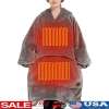 Heated Electric Wearable Blanket Throw Battery Operated USB Cordless Hoodie Heated Electric Wearable Blanket Throw Battery Operated USB Cordless Hoodie