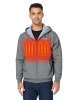 Heated Hoodie with USB-C Rechargeable Battery, Fleece Full X-Large Dark Gray Heated Hoodie with USB-C Rechargeable Battery, Fleece Full X-Large Dark Gray