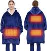 Heated Wearable Blanket Hoodie, 3 Heat Settings Oversized USB Heated Hooded Blan Heated Wearable Blanket Hoodie, 3 Heat Settings Oversized USB Heated Hooded Blan