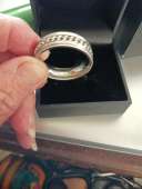 King Will Stainless Steel Fidget/spinner Ring for Men Sz 15.5