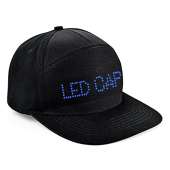 LED Cap, Detachable LED Display Bluetooth Adjustable Cool LED Hat Blue Light