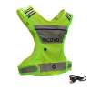 LED Rechargeable Safety Vest with Pocket and Zipper for Night Running… Med