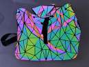 LOVEVOOK Backpack Geometric Luminous Reflective Rainbow Luminous Drawstring LOVEVOOK Backpack Geometric Luminous Reflective Rainbow Luminous Drawstring