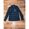 Lululemon Masons Peak Flannel Shirt Blue Black Plaid Mens Large NWT