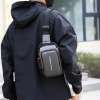 Men's Sling Backpack Waterproof Anti-theft Shoulder Crossbody Chest Bag USB Port