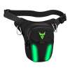 mjmoto MC-0150_LED Motorcycle Leg Bag Waist Fanny Pack Green mjmoto MC-0150_LED Motorcycle Leg Bag Waist Fanny Pack Green