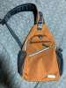Mosiso Brown Sling Bag Crossbody Backpack Water-Resistant Fits 6-11" Tablet Mosiso Brown Sling Bag Crossbody Backpack Water-Resistant Fits 6-11" Tablet