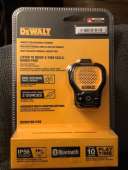 New Factory Sealed DeWalt Jobsite Pro Wearable Speaker Clip On DXMA1901158