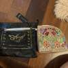 NWT Holographic Pink Sharif Legacy Floral Embossed Corner Shaped Purse NWT Holographic Pink Sharif Legacy Floral Embossed Corner Shaped Purse
