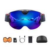 OhO 4K Smart Ski Goggles, WiFi Camera Snowboard Goggles with UV Protection, Anti Fog (Men/Women)