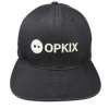 OPKIX Snapback Hat Black One Size Flat Brim Embroidered Camera Logo Tech Brand OPKIX Snapback Hat Black One Size Flat Brim Embroidered Camera Logo Tech Brand