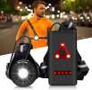 Running Light, Chest Run Light with Adjustable Beam 500 Lumens, USB Rechargeable Running Light, Chest Run Light with Adjustable Beam 500 Lumens, USB Rechargeable