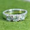 Size 6, sterling silver ring, 925 band with cz and engraved “love honor cherish Size 6, sterling silver ring, 925 band with cz and engraved “love honor cherish