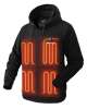 Unisex Pullover Heated Hoodie with Battery Included, Heated Large Black Unisex Pullover Heated Hoodie with Battery Included, Heated Large Black